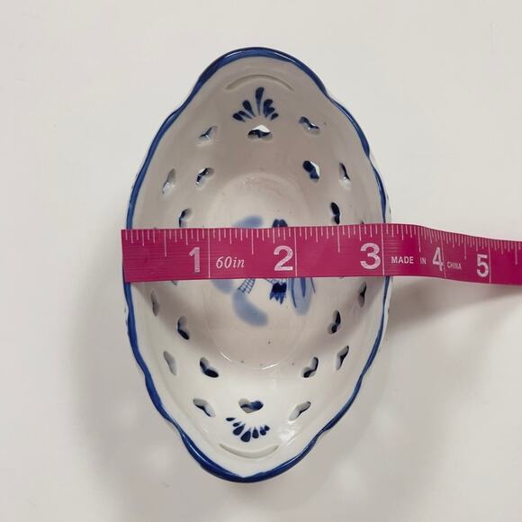 Delft Blue Windmill Trinket Dish - Picture 16 of 16